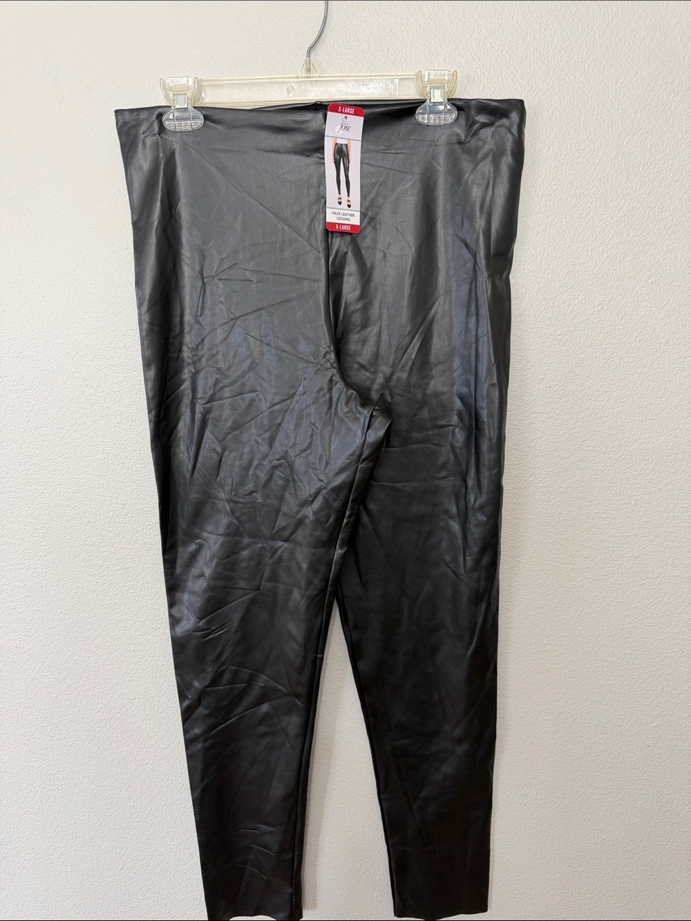 Joie Black Faux Leather Leggings XL Contemporary Fit